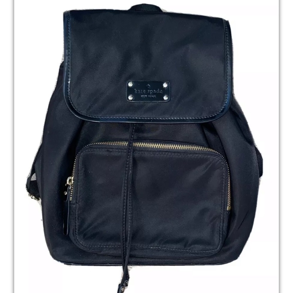 Kate Spade Black Nylon Backpack